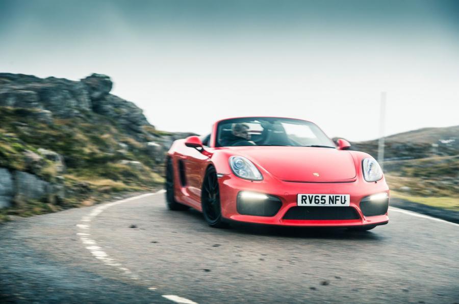Cabrio clash: Porsche Boxster Spyder vs Jaguar F-type R vs Mazda MX-5