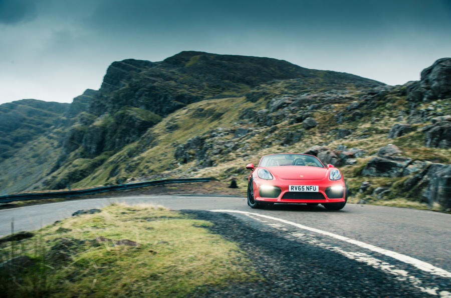 Cabrio clash: Porsche Boxster Spyder vs Jaguar F-type R vs Mazda MX-5