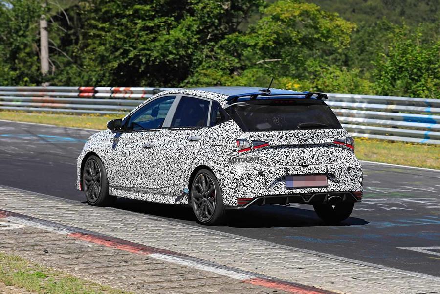 2021 Hyundai i20 N，热超级迷你抛弃伪装现身测试照